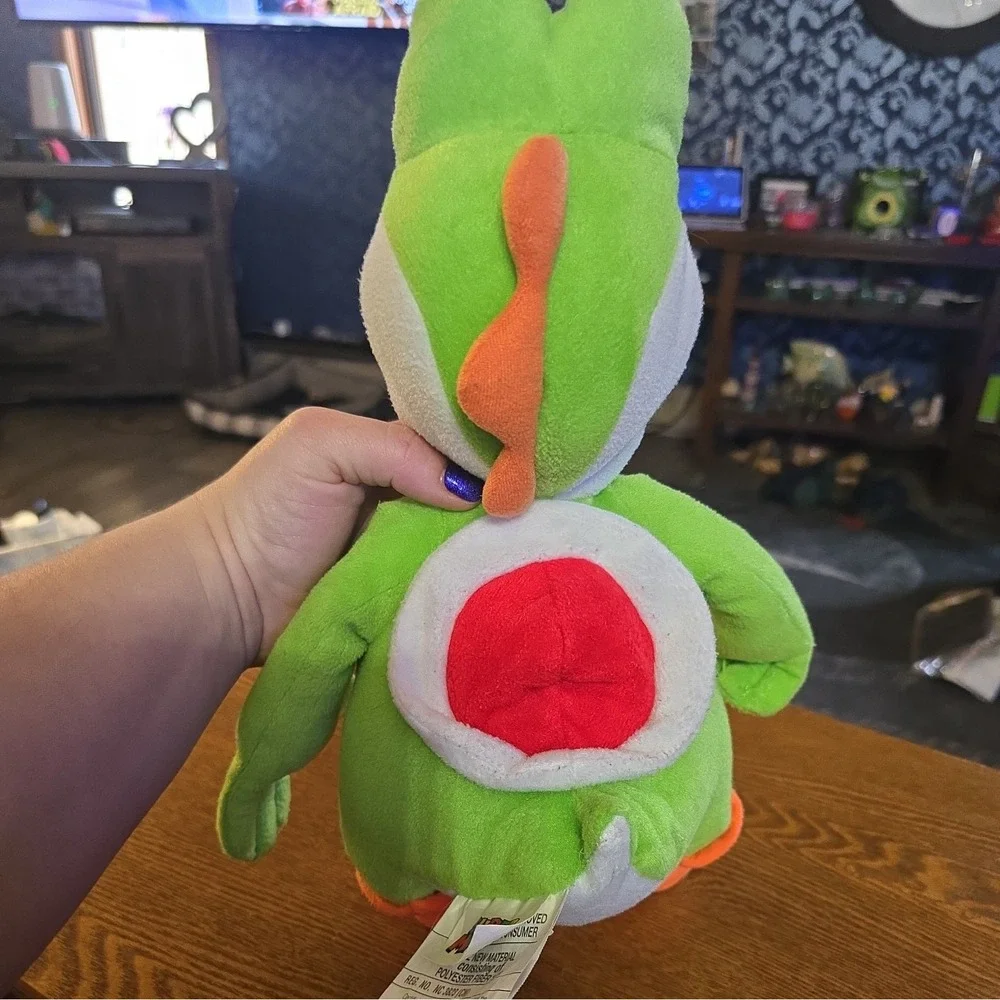youshi mario brothers plush with pouch under his shell collectiors‎